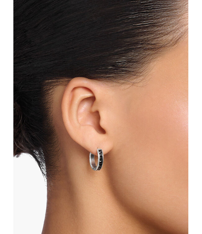 Thomas Sabo  CR668-643-11 Creolen Stein Pavé Silber