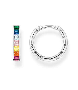 Thomas Sabo  CR668-477-7 Creolen bunte Steine Silber