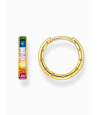 Thomas Sabo  CR668-996-7 Creolen bunte Steine vergoldet