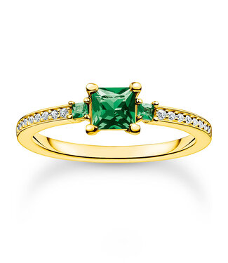 Thomas Sabo  TR2402-971-6-54 Ring Stein vergoldet Grösse 54