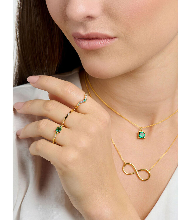 Thomas Sabo  TR2402-971-6-54 Ring Stein vergoldet Grösse 54