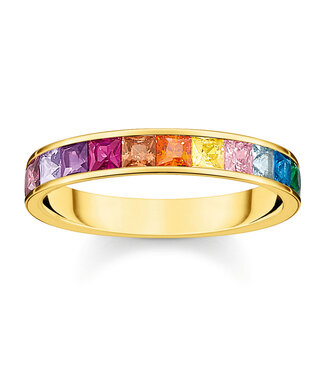 Thomas Sabo  TR2403-996-7-56 Ring bunte Steine vergoldet Grösse 56