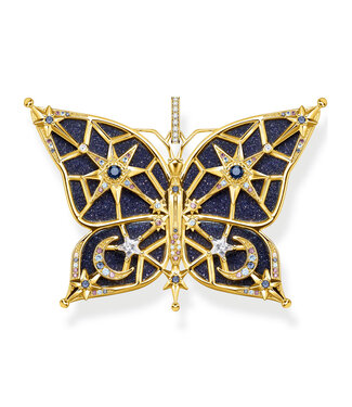 Thomas Sabo  PE925-963-7 Charm-Anhänger Schmetterling vergoldet