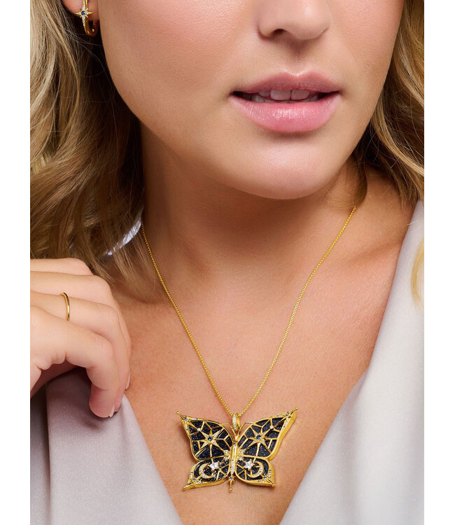 Thomas Sabo  PE925-963-7 Charm-Anhänger Schmetterling vergoldet