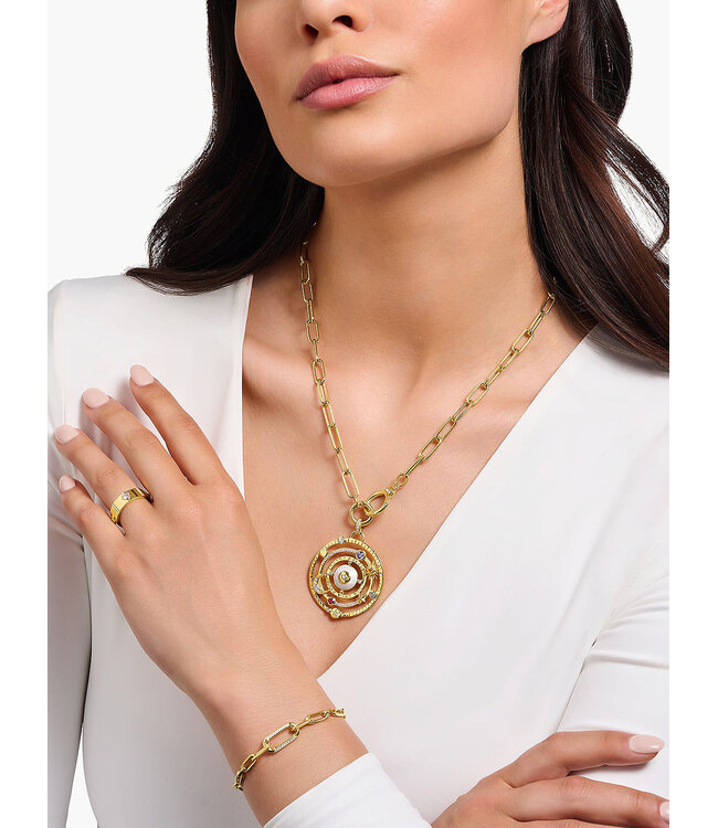 Thomas Sabo  KE2192-414-14-L47 Halskette Glieder vergoldet 47 cm