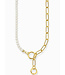 Thomas Sabo  KE2193-445-14-L47V Halskette Perle Glieder vergoldet 42-47 cm