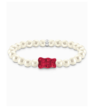 Thomas Sabo  A2154-017-10-L15 Armband Goldbär Perle Silber 15 cm