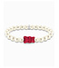 Thomas Sabo  A2154-017-10-L15 Armband Goldbär Perle Silber 15 cm