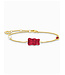 Thomas Sabo  A2151-430-10-L19V Armband Goldbär Perle Stein vergoldet 19 cm