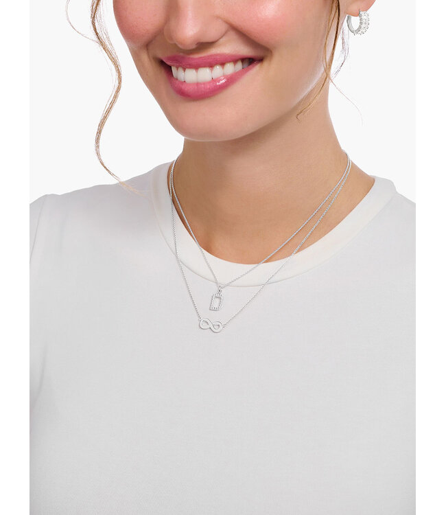 Thomas Sabo  KE2221-001-21-L45V Halskette mit Anhänger Infinity Silber 38+7 cm