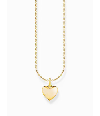 Thomas Sabo  KE2234-413-39-L45V Halskette mit Anhänger Herz vergoldet 38+7 cm