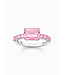 Thomas Sabo  TR2451-051-9-54 Ring pinke Steine Solitär Silber Grösse 54