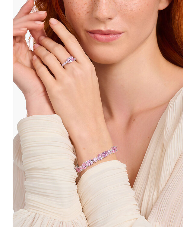 Thomas Sabo  TR2451-051-9-54 Ring pinke Steine Solitär Silber Grösse 54