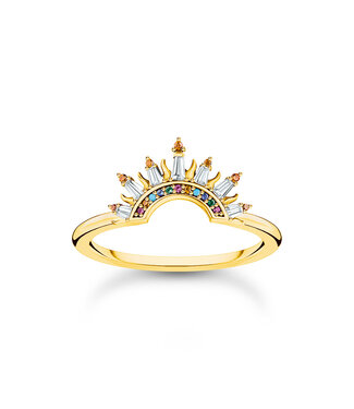 Thomas Sabo  TR2456-488-7-56 Ring Steine vergoldet Grösse 56