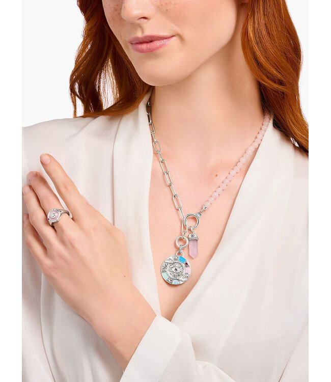 Thomas Sabo  PE955-640-9 Charm-Anhänger Rose Silber