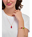 Thomas Sabo  PE967-414-10 Charm-Anhänger Goldbär rote Steine vergoldet
