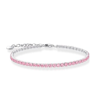 Thomas Sabo  A2167-051-9-L19V Tennisarmband pinke Steine Tennis Silber 19 cm