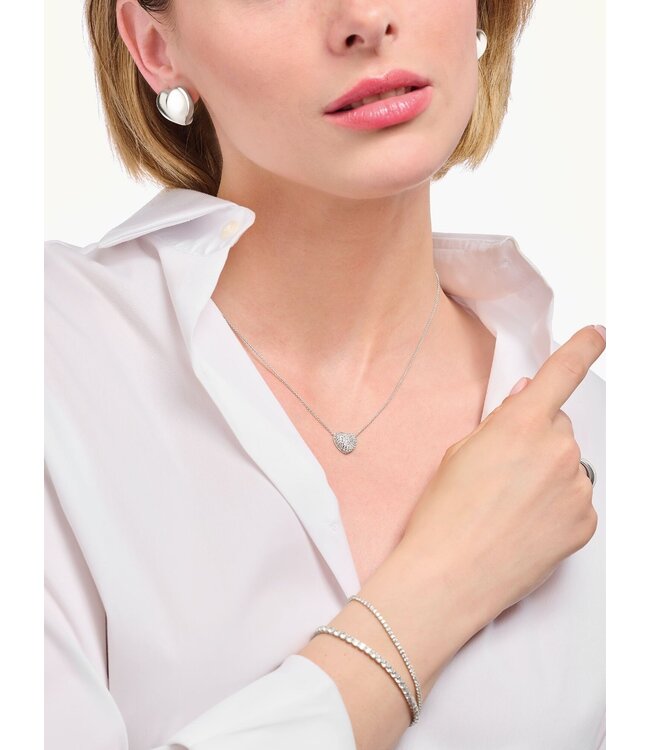 Thomas Sabo  KE2277-051-14-L45V Halskette Herz Zirkonia Silber 40+5 cm