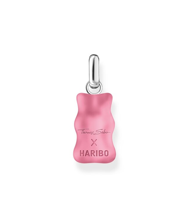Thomas Sabo  PE967-052-9 Charm-Anhänger pinke Steine Silber