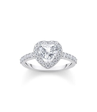 Thomas Sabo  TR2477-051-14-56 Ring Herz Zirkonia Silber Grösse 56
