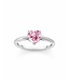 Thomas Sabo  TR2476-051-9-56 Ring Herz mit pinkem Stein Silber Grösse 56