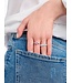 Thomas Sabo  TR2476-051-9-56 Ring Herz mit pinkem Stein Silber Grösse 56