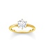 Thomas Sabo  TR2474-414-14-54 Ring mit weissem Stein vergoldet Grösse 54