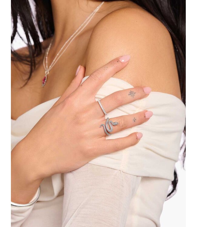 Thomas Sabo  TR2483-664-21-54 Ring Schlange Romance Silber Grösse 54