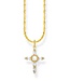 Thomas Sabo  KE2296-445-14-L45V Halskette mit Anhänger Kreuz Romance vergoldet 40+5 cm