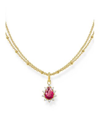 Thomas Sabo  KE2294-995-10-L45V Halskette mit Anhänger Romance vergoldet 40+5 cm