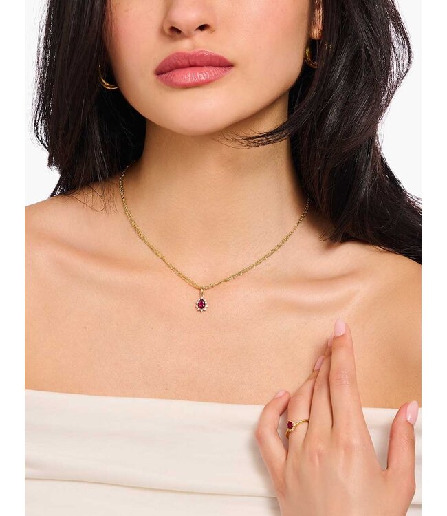 Thomas Sabo  KE2294-995-10-L45V Halskette mit Anhänger Romance vergoldet 40+5 cm