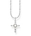 Thomas Sabo  KE2296-167-14-L45V Halskette mit Anhänger Kreuz Romance Silber 40+5 cm