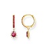 Thomas Sabo  CR748-995-10 Creolen rote Steine Romance vergoldet