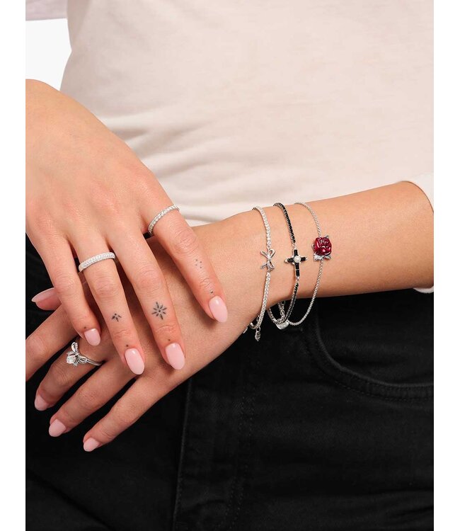 Thomas Sabo  A2175-664-10-L19V Armband Rose Romance Silber 19 cm
