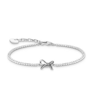 Thomas Sabo  A2172-643-14-L19V Armband weisse Steine Schleife Silber 19 cm