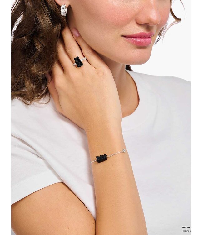Thomas Sabo  A2151-052-11-L19V Armband Perle mit schwarzem Stein Silber 19 cm