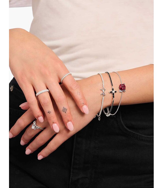 Thomas Sabo  A2173-167-11-L19V Armband Kreuz Romance Silber 19 cm