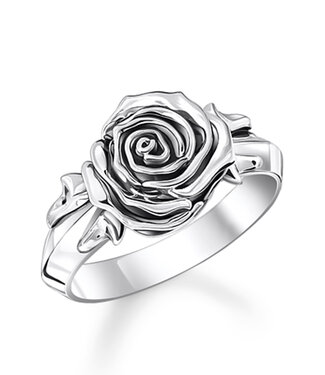 Thomas Sabo  TR2487-637-21-56 Ring Rose Midnight Rose Silber Grösse 56