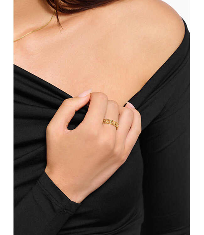 Thomas Sabo  TR2496-413-39-56 Ring Glieder vergoldet Grösse 56