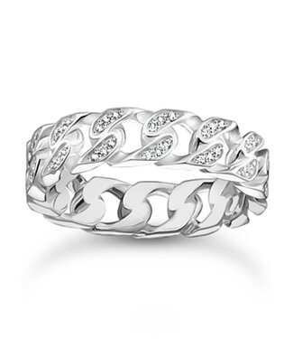 Thomas Sabo  TR2500-051-14-54 Ring weisse Steine Glieder Silber Grösse 54