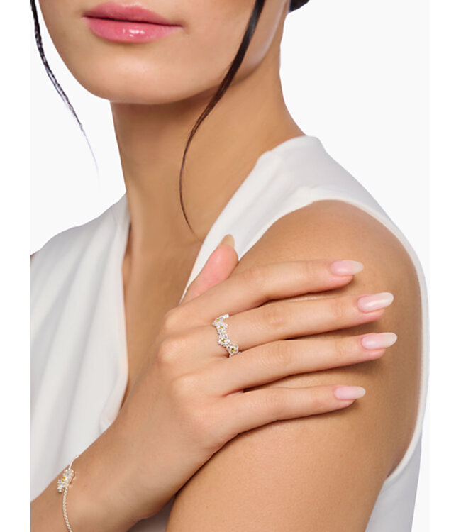 Thomas Sabo  TR2337-051-4-56 Ring Blume Steine Silber Grösse 56