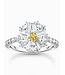 Thomas Sabo  TR2493-051-4-56 Ring Blume Steine Cocktail Silber Grösse 56
