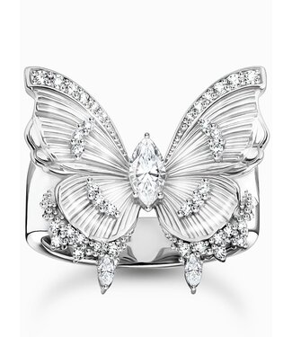 Thomas Sabo  TR2495-051-14-56 Ring Schmetterling Cocktail Silber Grösse 56