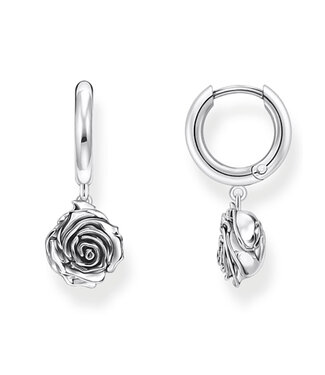Thomas Sabo  CR757-637-21 Creolen Rose Midnight Rose Silber