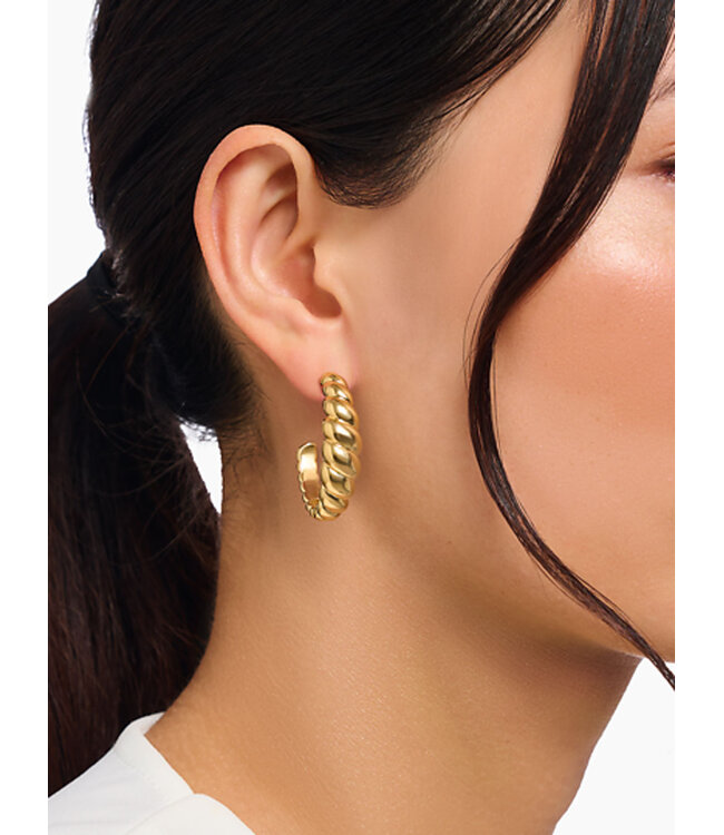 Thomas Sabo  CR758-413-39 Creolen organische Form vergoldet