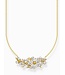 Thomas Sabo  KE2085-414-4-L45V Halskette Blume Steine vergoldet 40+5 cm