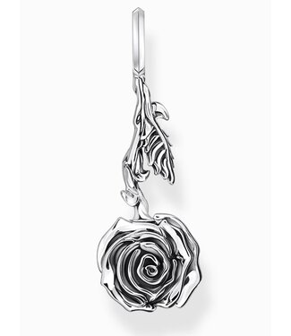 Thomas Sabo  PE981-637-21 Charm-Anhänger Rose Midnight Rose Silber