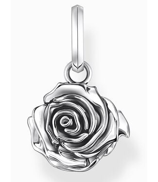 Thomas Sabo  PE982-637-21 Charm-Anhänger Rose Midnight Rose Silber
