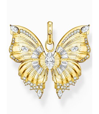 Thomas Sabo  PE984-414-14 Charm-Anhänger Schmetterling Steine vergoldet