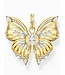 Thomas Sabo  PE984-414-14 Charm-Anhänger Schmetterling Steine vergoldet